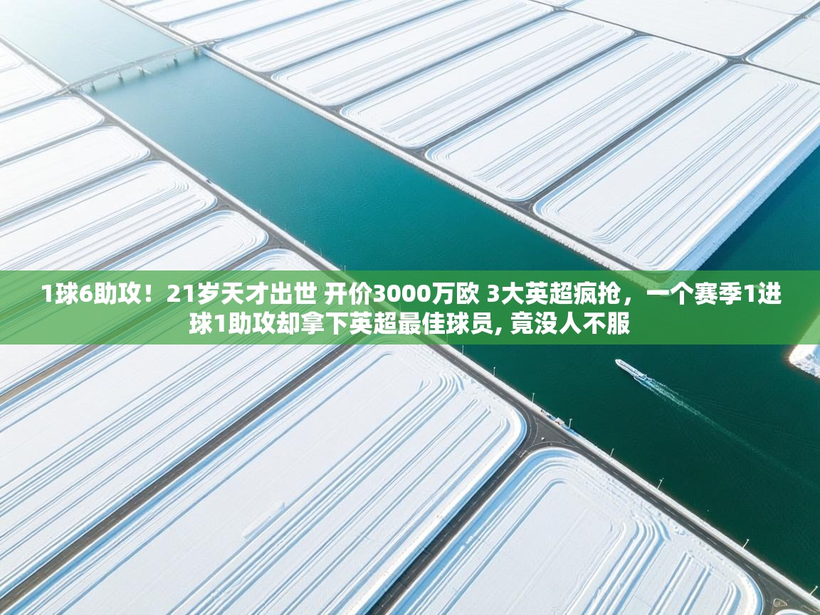 爱游戏体育下载-1球6助攻!21岁天才出世 开价3000万欧 3大英超疯抢,一个赛季1进球1助攻却拿下英超最佳球员, 竟没人不服 第1张